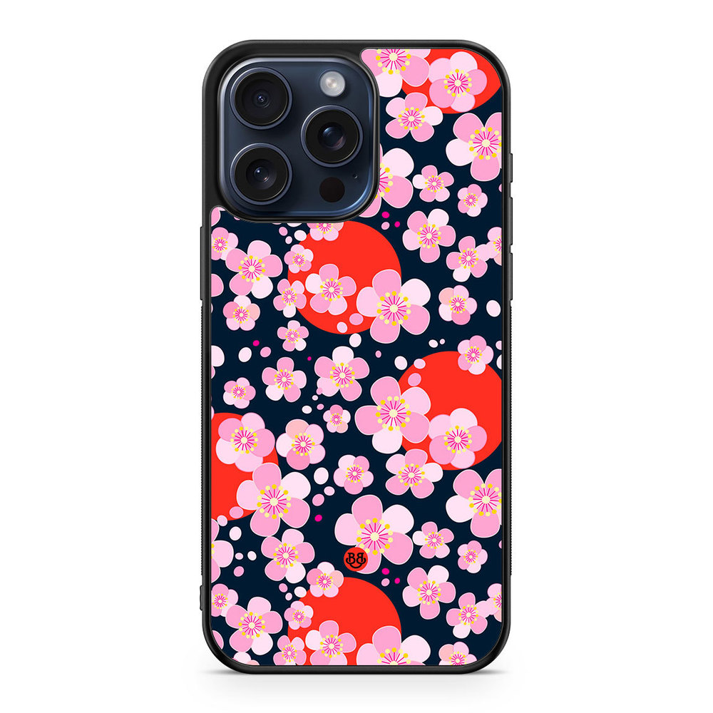 iPhone 15 Pro Max Case - Japanese Flowers