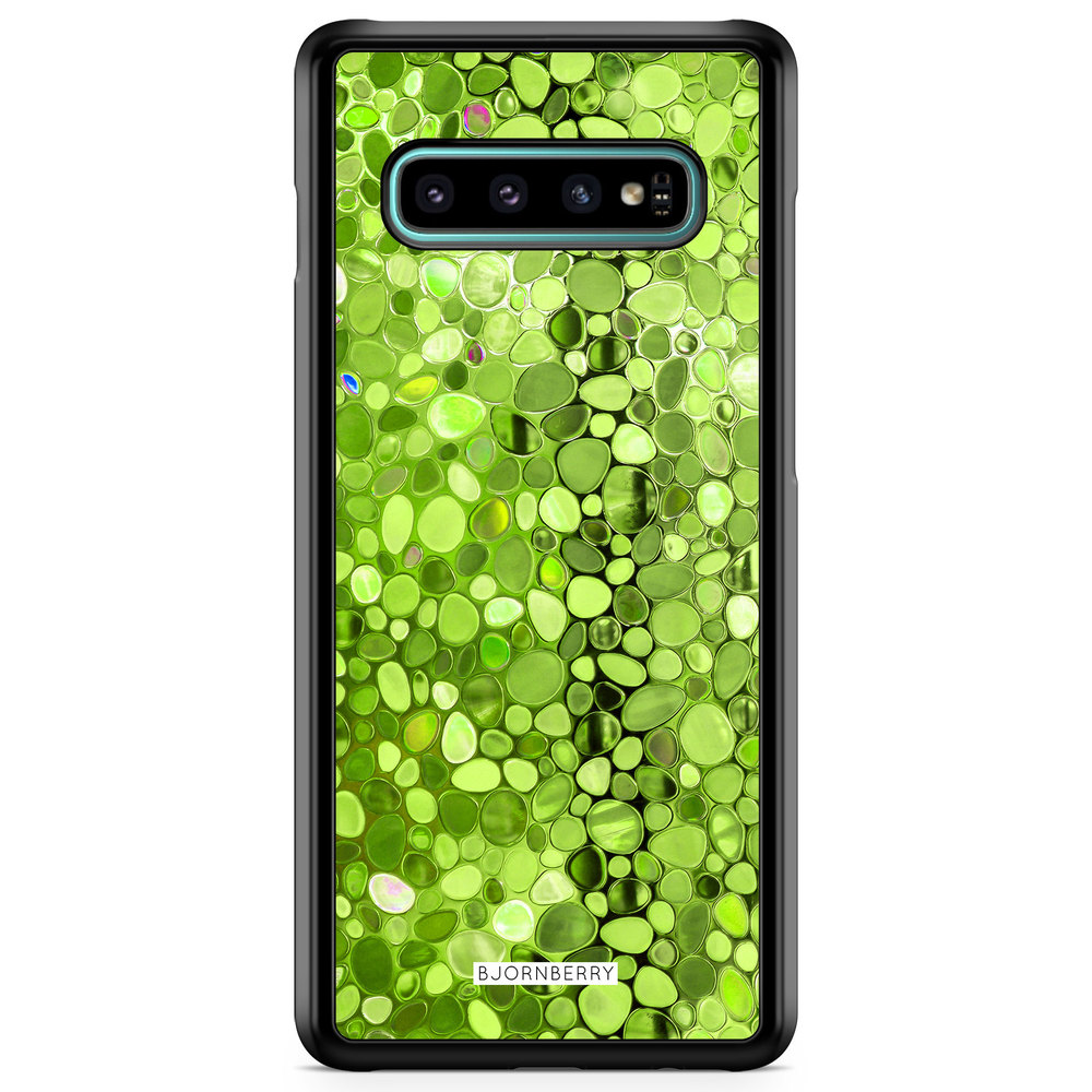 Samsung Galaxy S10 Plus Case - Stained Glass Green