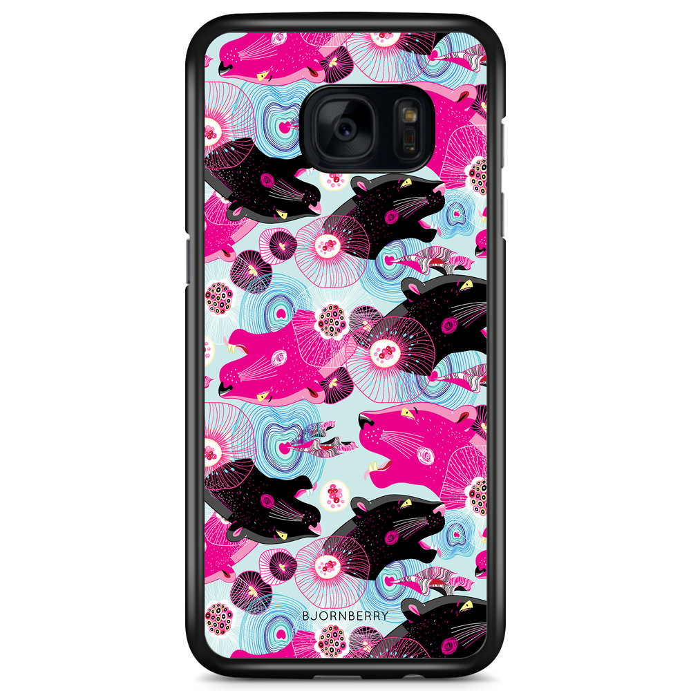 Samsung Galaxy S7 Edge Case - Panther Pattern
