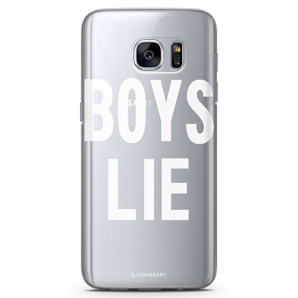 Samsung Galaxy S7 Genomskinligt Skal - BOYS LIE | Mobilskal & Mobilfodral BJORNBERRY