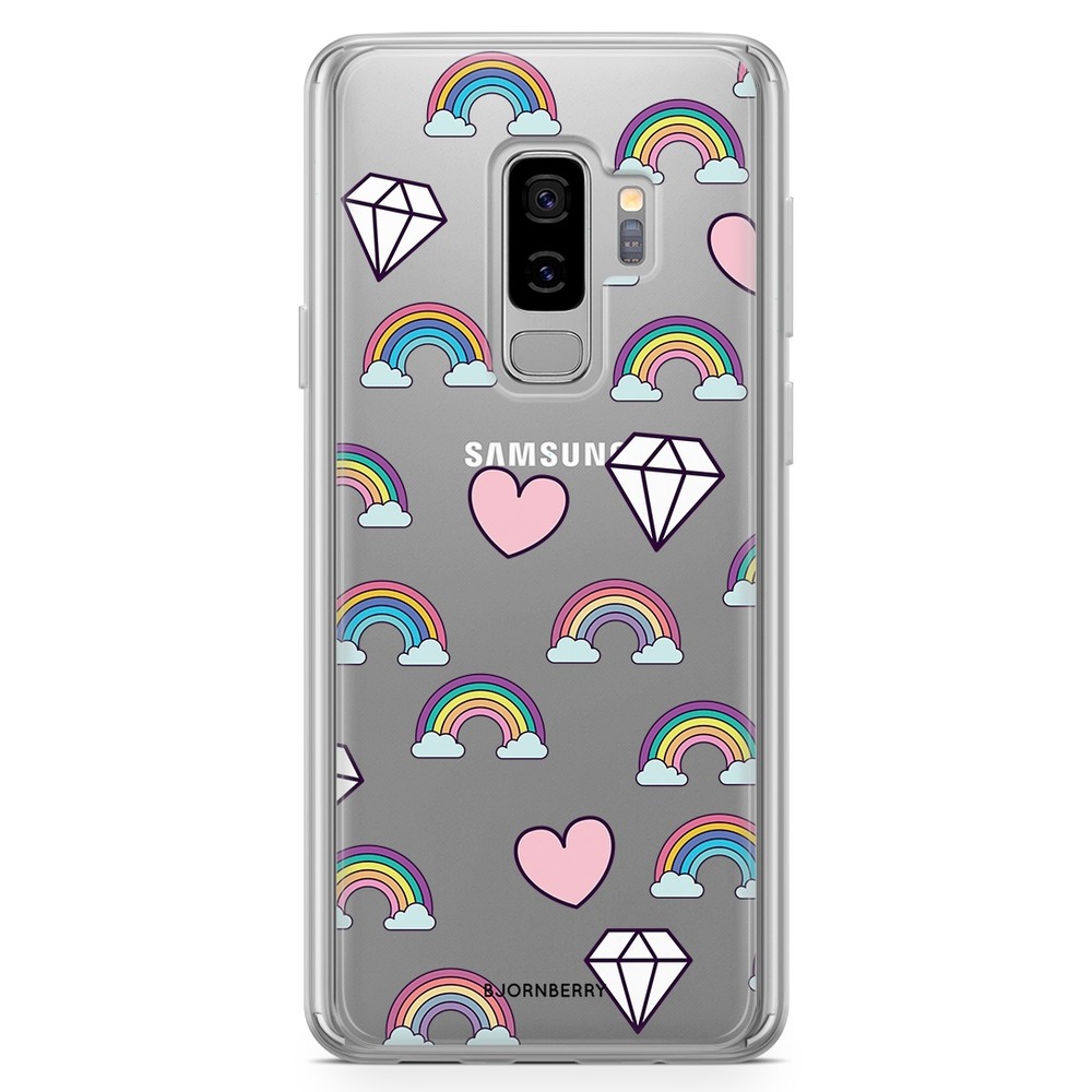 Samsung Galaxy S9 Plus Fashion Case - Rainbows & Diamonds