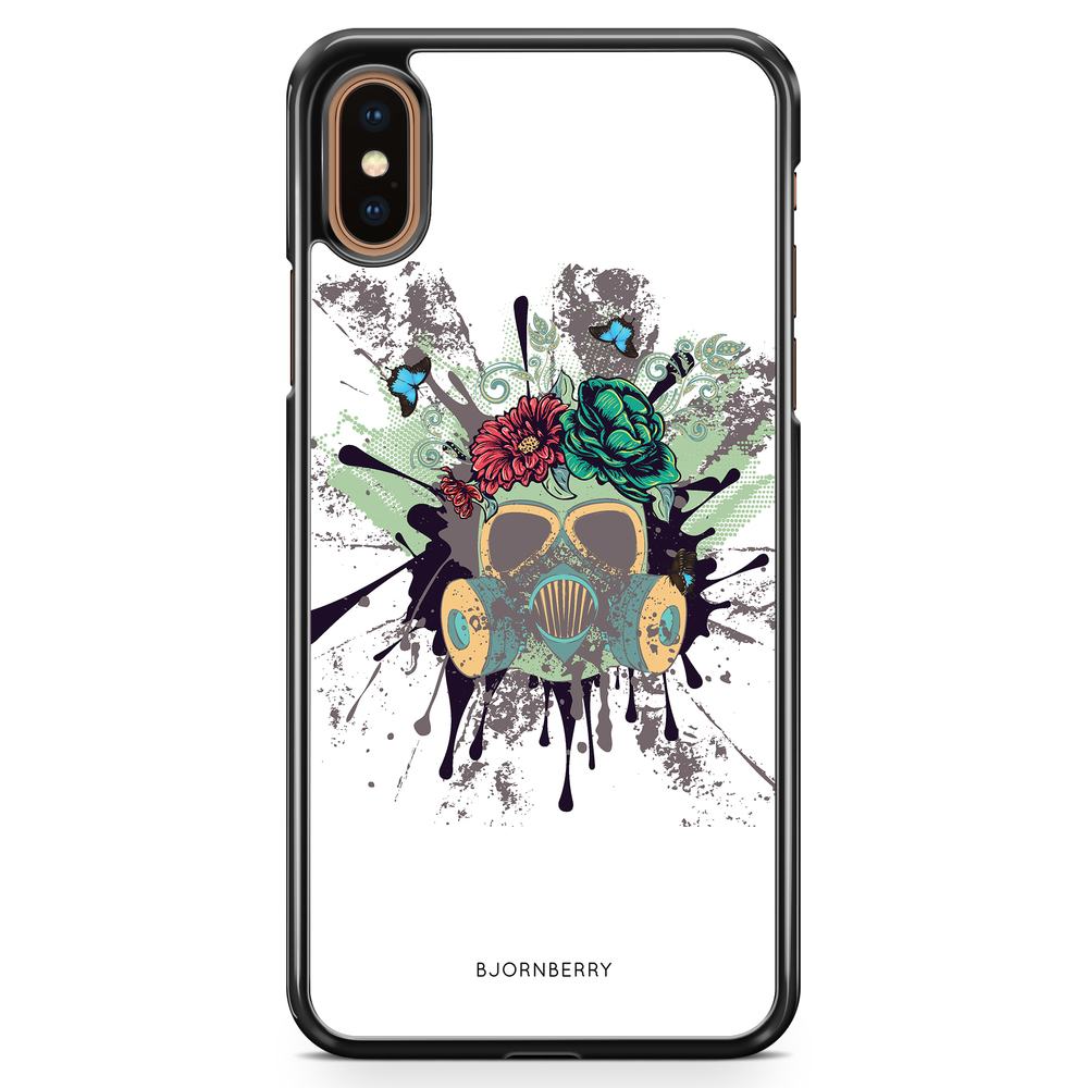 iPhone XS Max Case - Gas Mask Flowers
