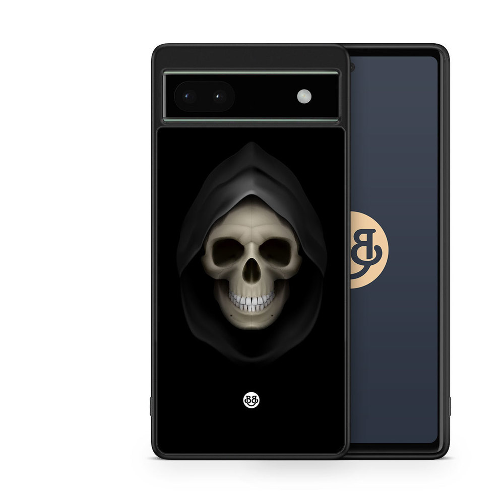 Google Pixel 6a Case - Black Skull