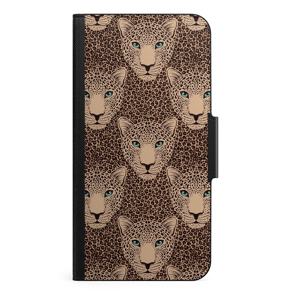 Naive iPhone 13 Pro Max Wallet Case- Leopard