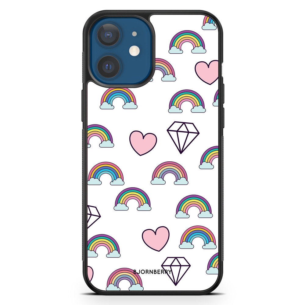iPhone 12 Mini Case - Rainbows & Diamonds