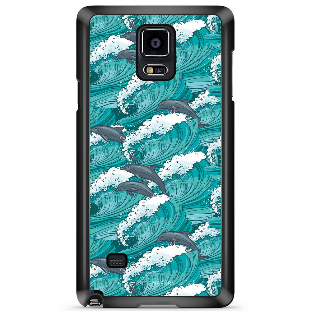 Samsung Galaxy Note 4 Case - Waves And Dolphins