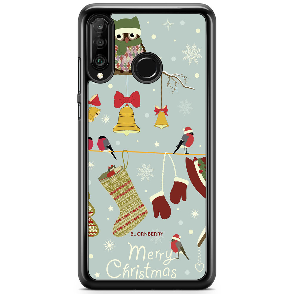 Huawei P30 Lite Case - Christmas Owls