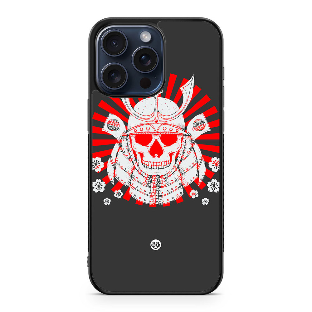 iPhone 15 Pro Max Case - Samurai skull
