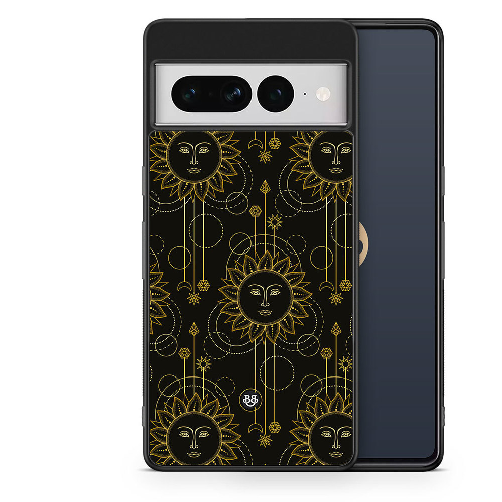 Google Pixel 7 Pro Case - Gold Suns