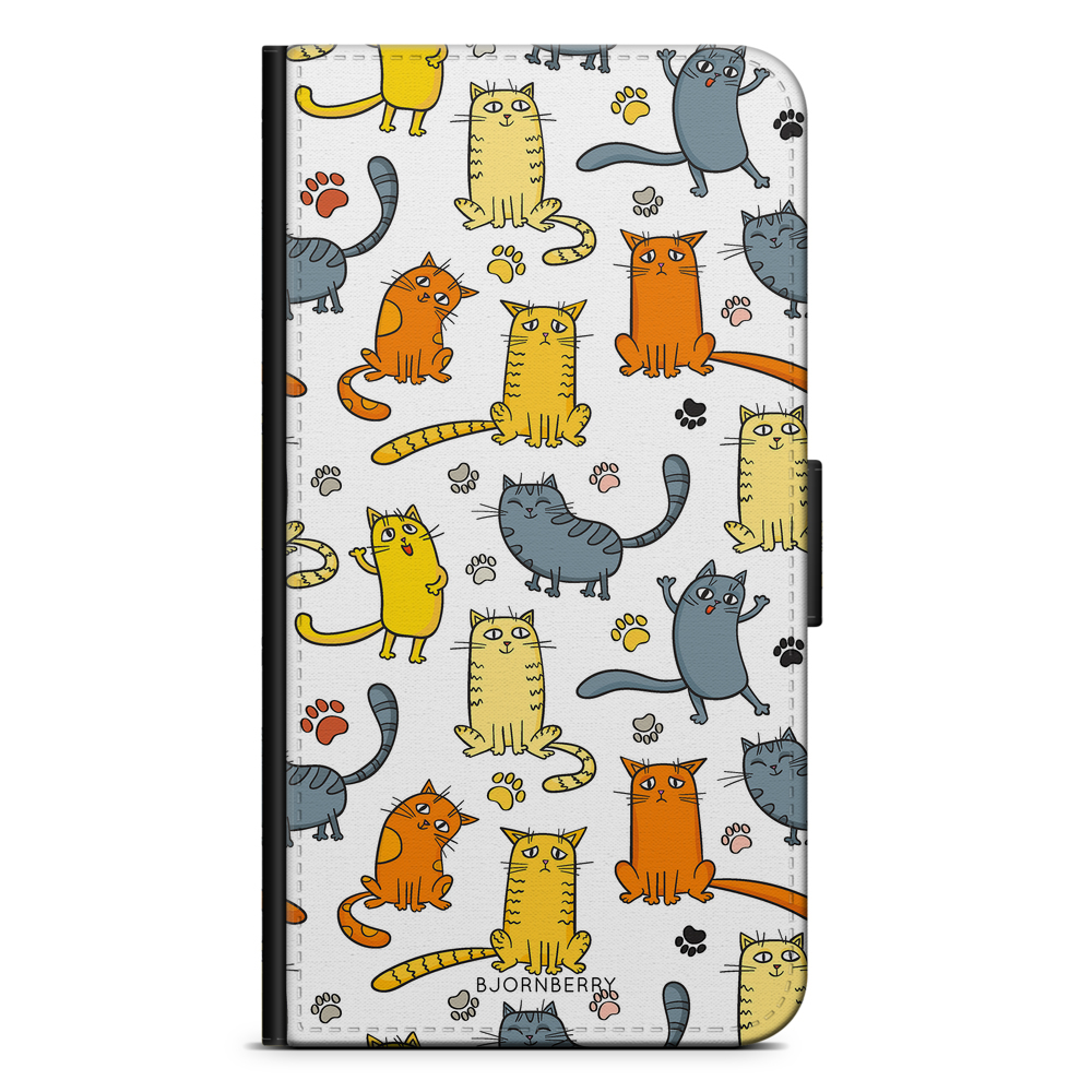 iPhone 5/5s/SE (2016) Plånboksfodral - Kattmönster