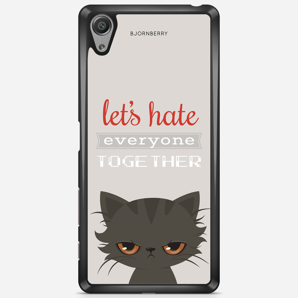 Sony Xperia X Performance Case - Angry Cat