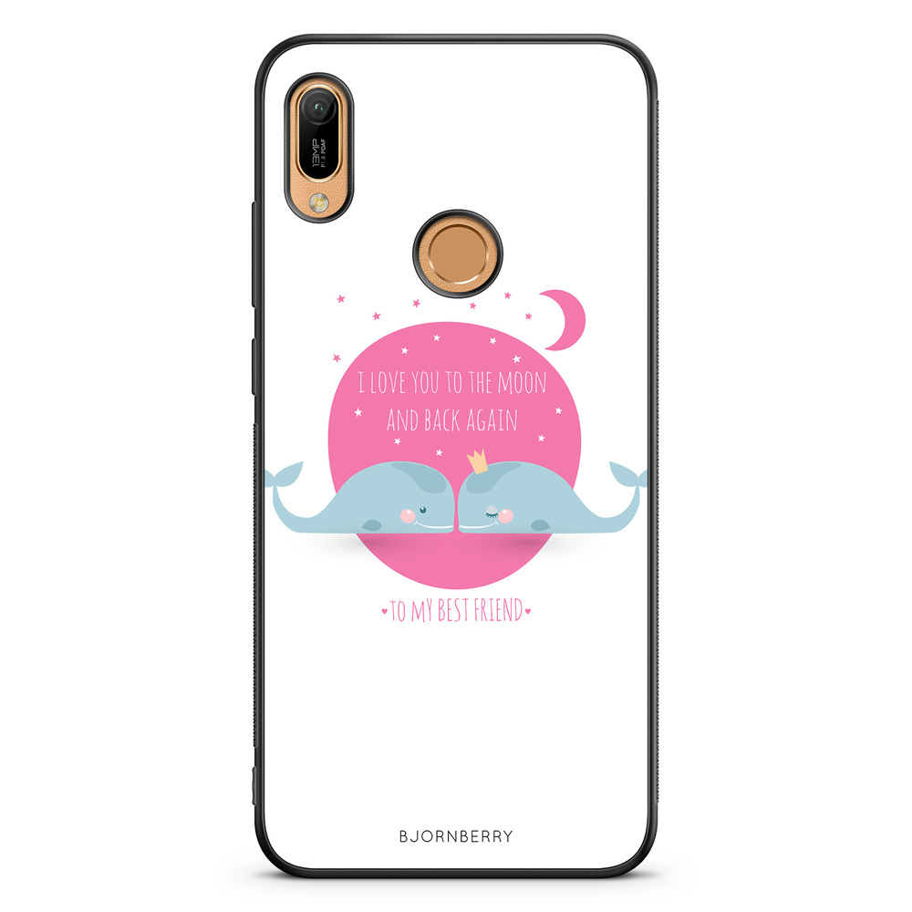 Huawei Y6 2019 Skal - Love You To The Moon