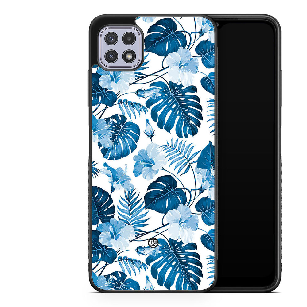 Samsung Galaxy A22 4G Case - Blue Flowers
