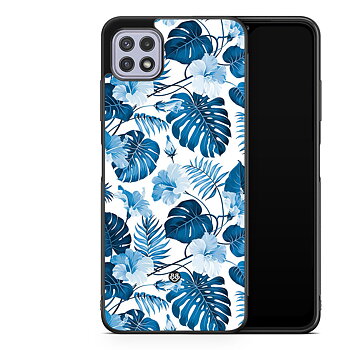 Samsung Galaxy A22 4G Case - Blue Flowers