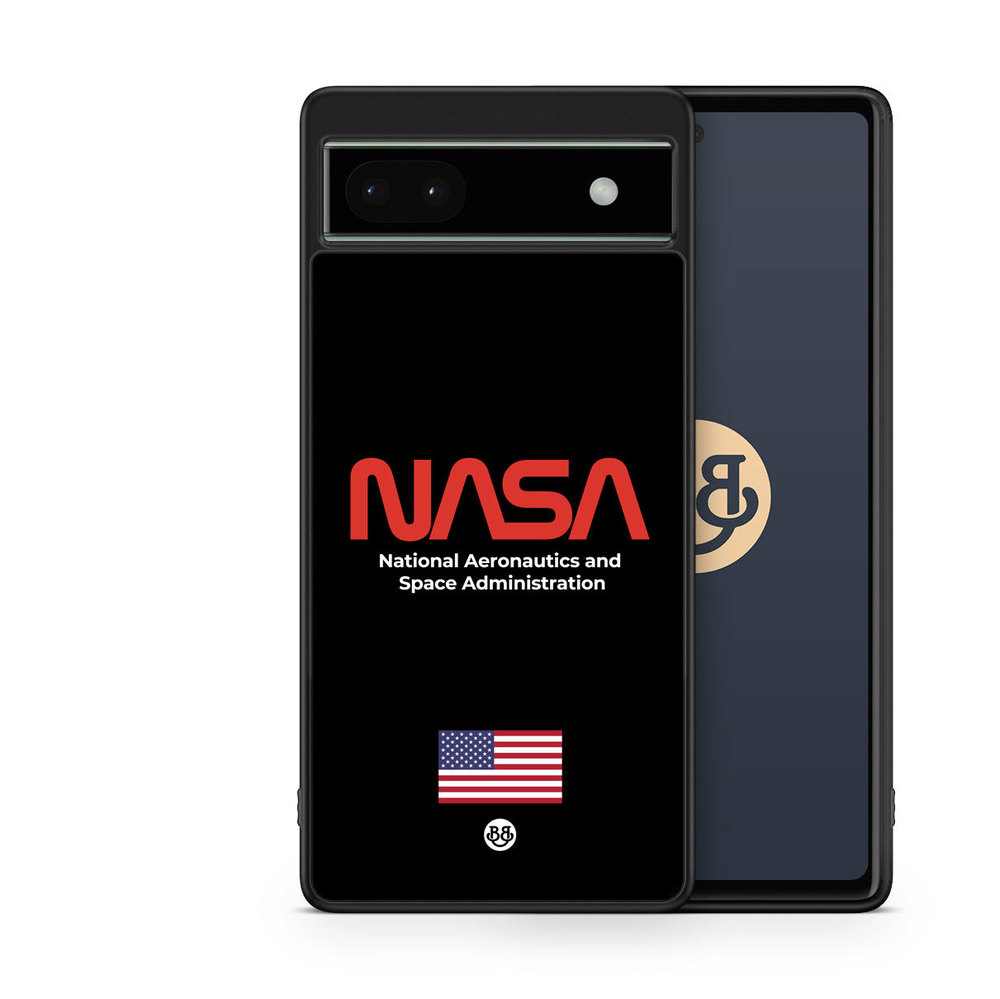 Google Pixel 6a Case - NASA Worm Black