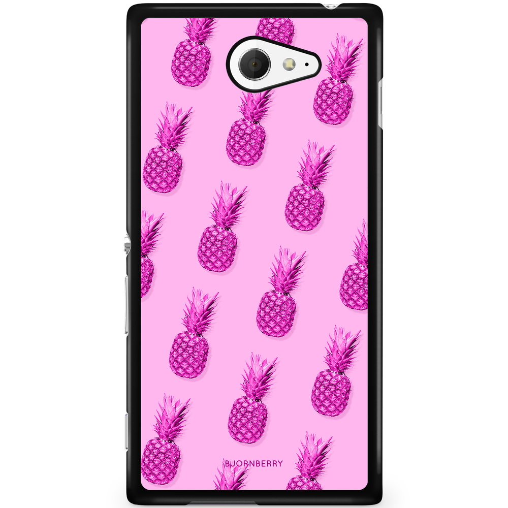 Sony Xperia M2 Aqua Case - Pineapple Pattern