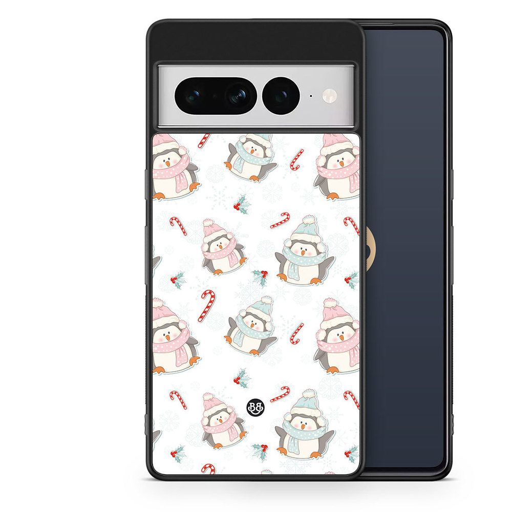 Google Pixel 7 Pro Case - Christmas Penguins