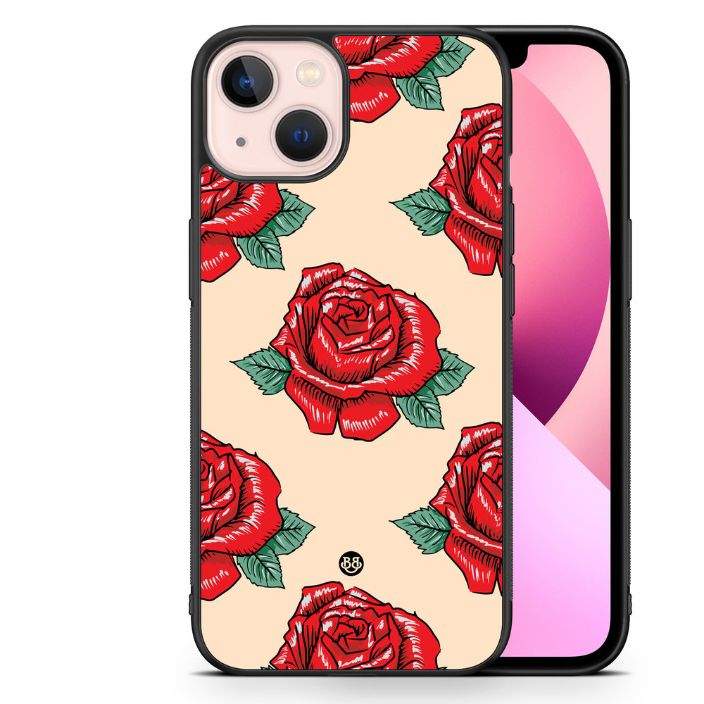 iPhone 13 Case - Rose Pattern