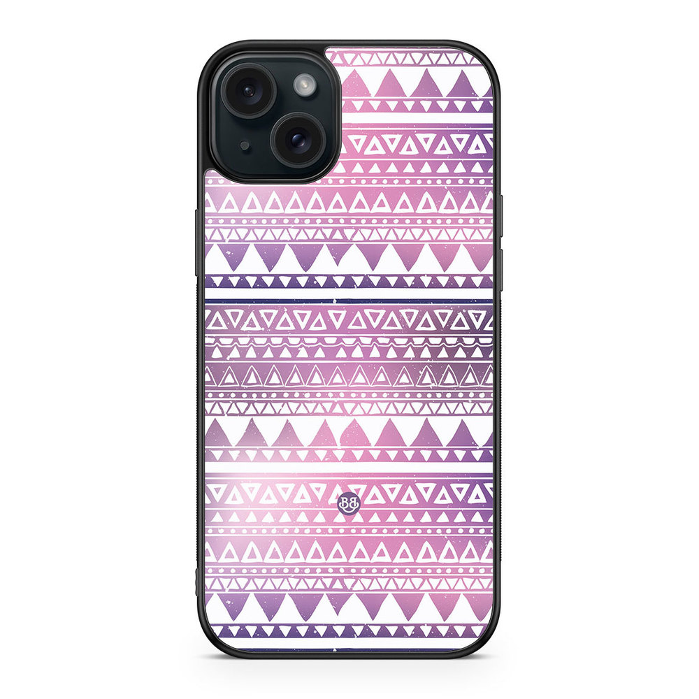 iPhone 15 Plus Case - Purple Aztec