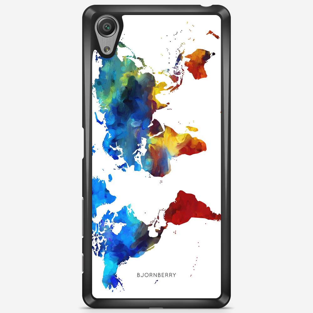 Sony Xperia X Performance Case - World Map