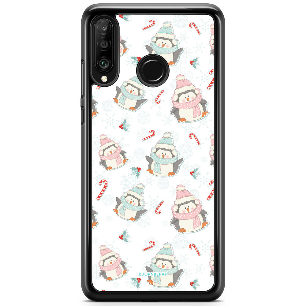 Huawei P30 Lite Case - Christmas Penguins