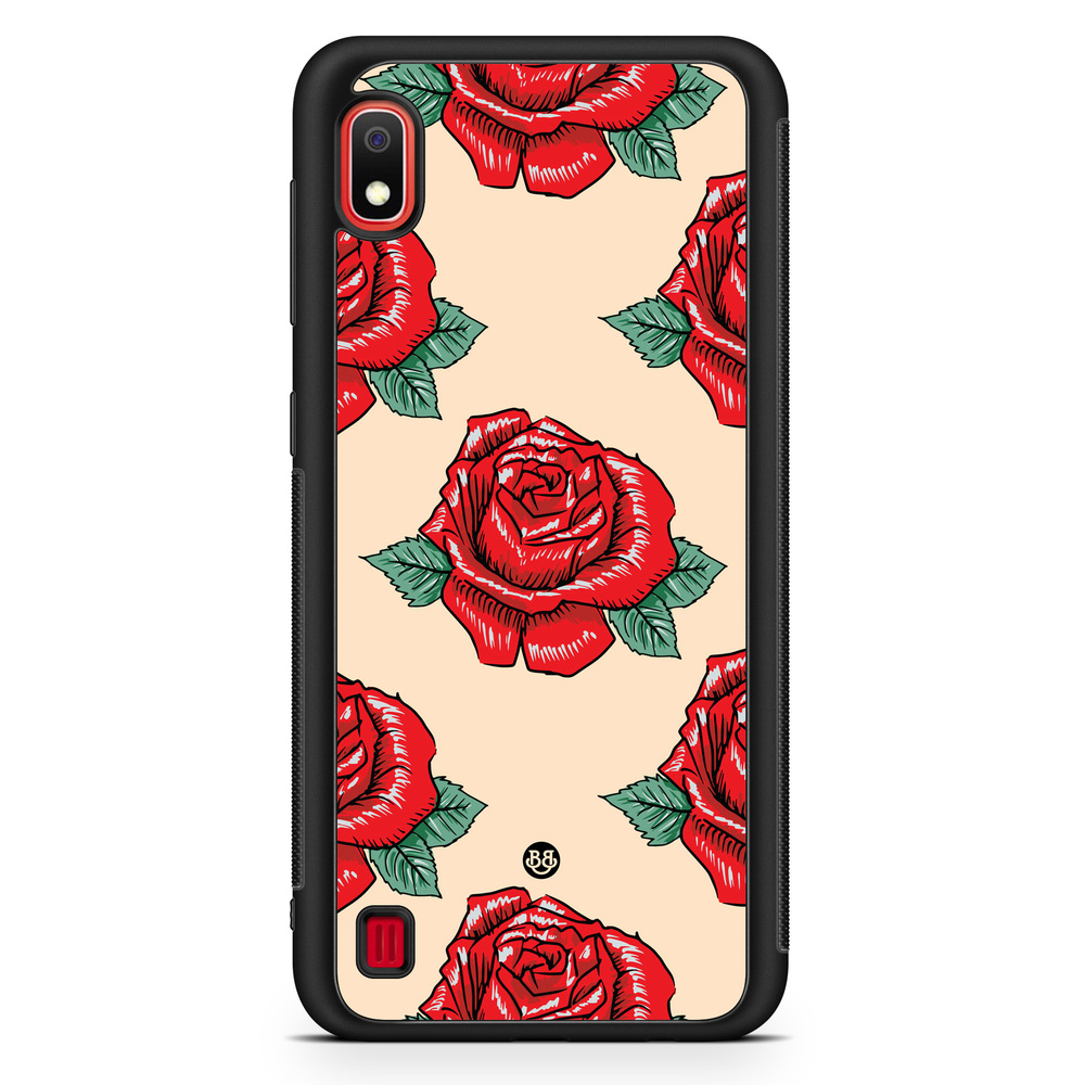 Samsung Galaxy A10 Case - Rose Pattern