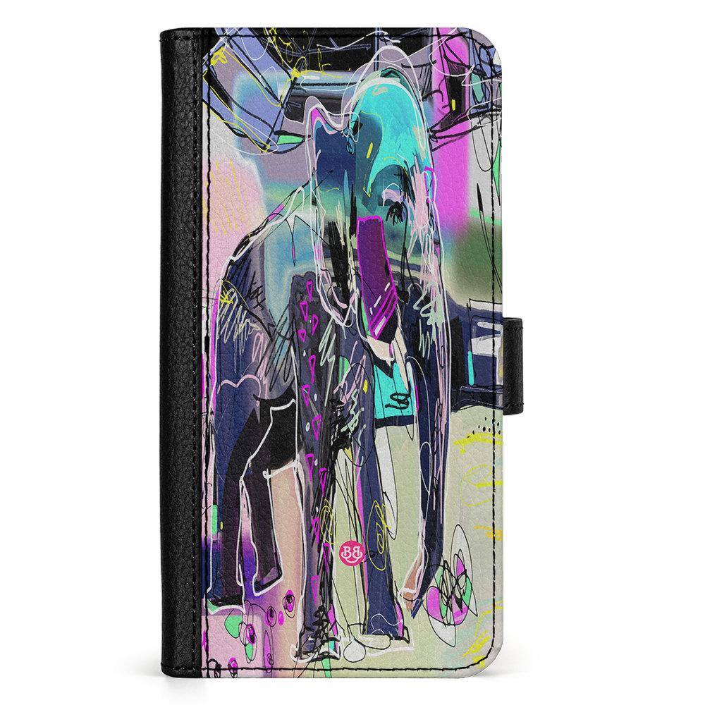 Doro 8050 Wallet Case - Abstract Elephant