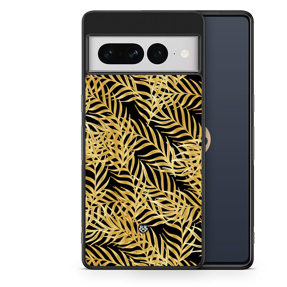 Google Pixel 7 Pro Skal - Palmblad Guld