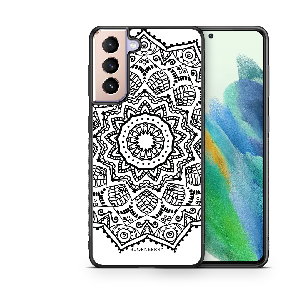 Samsung Galaxy S21 FE 5G Case - Black Mandala