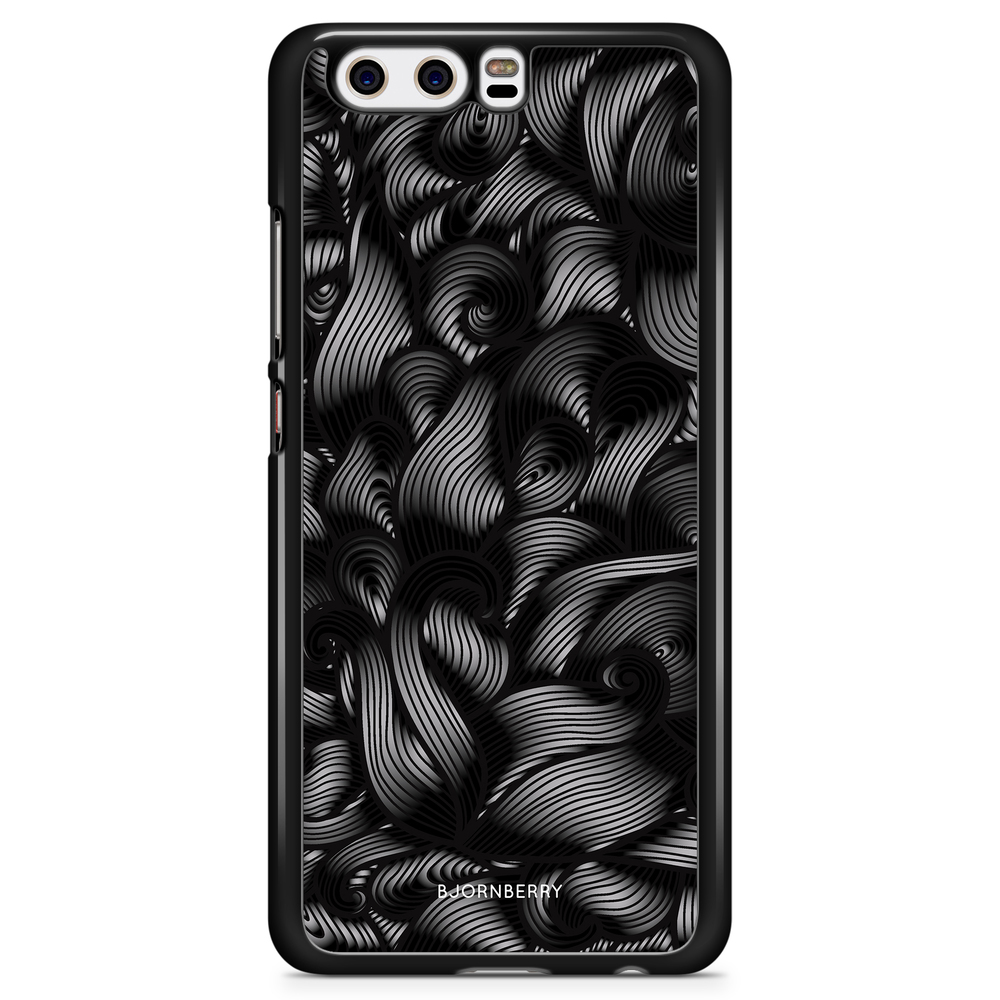 Huawei P10 Plus Case - Black Waves
