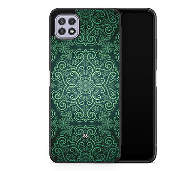 Samsung Galaxy A22 4G Case - Green Retro Pattern