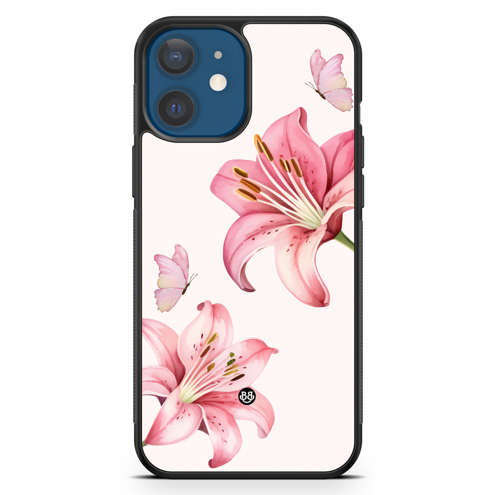 iPhone 12 Case - WILD BLOOM - Pink Lily