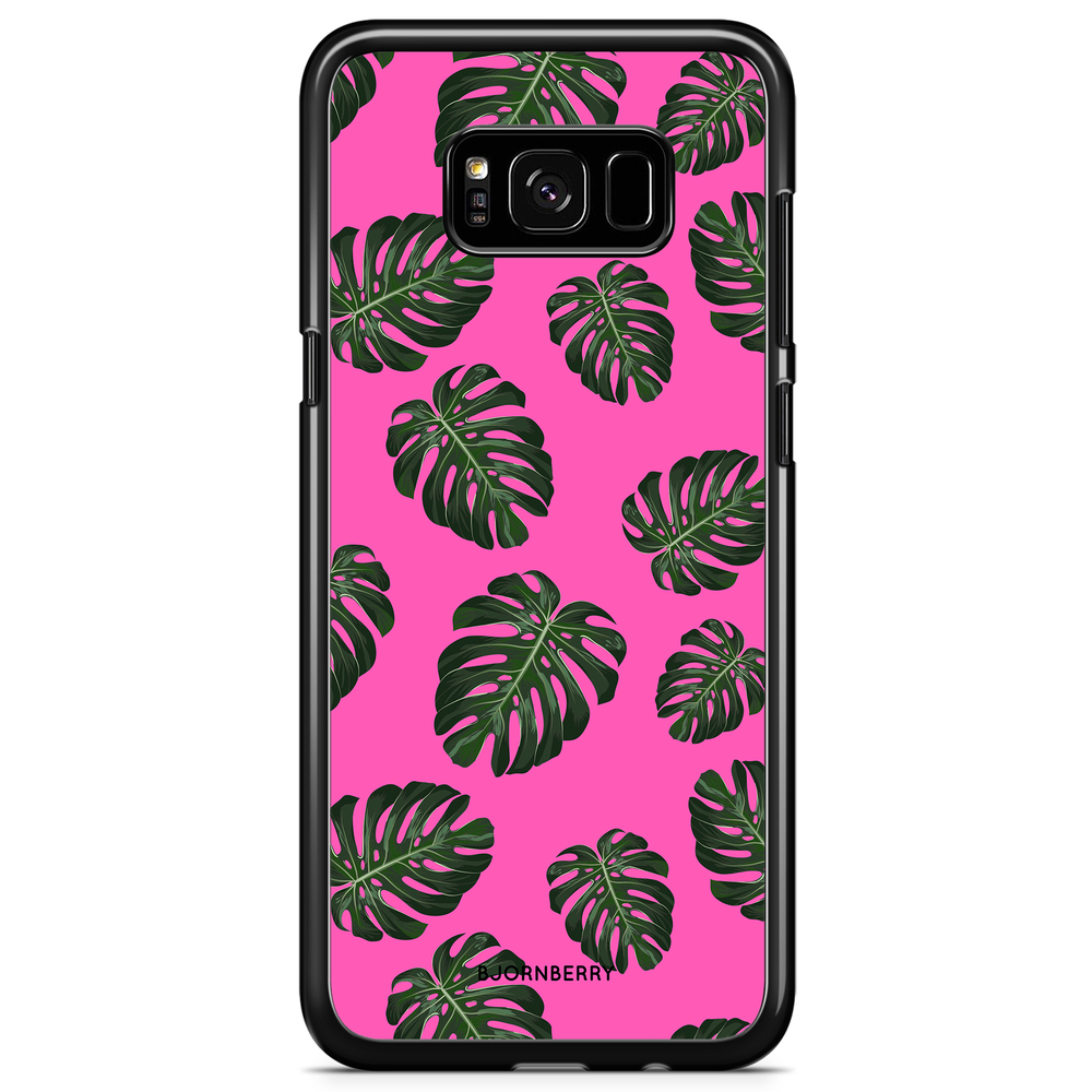 Samsung Galaxy S8 Plus Case - Monstera Pink