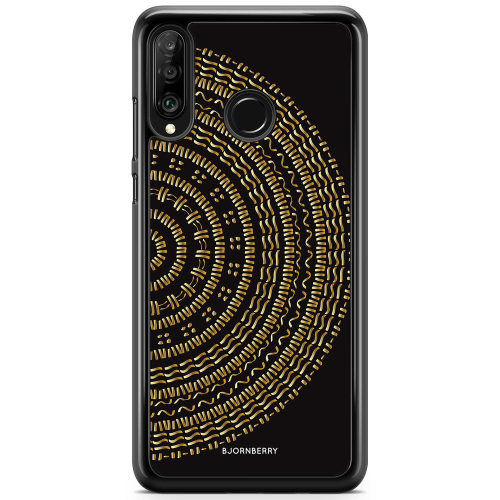 Huawei P30 Lite Case - Mandala Gold/Black