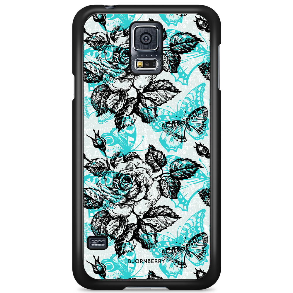 Samsung Galaxy S5/S5 NEO Case - Roses & Butterflies
