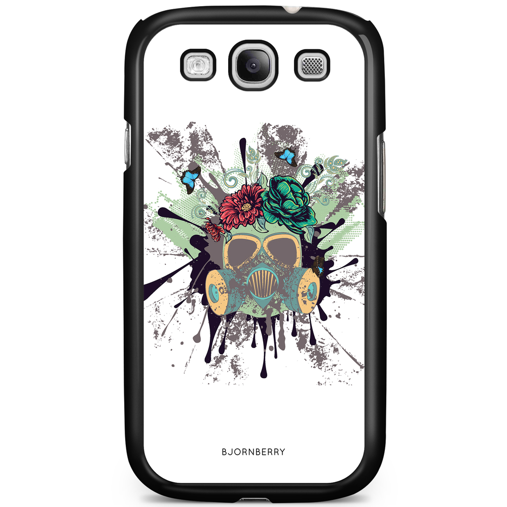 Samsung Galaxy S3 Mini Case - Gas Mask Flowers