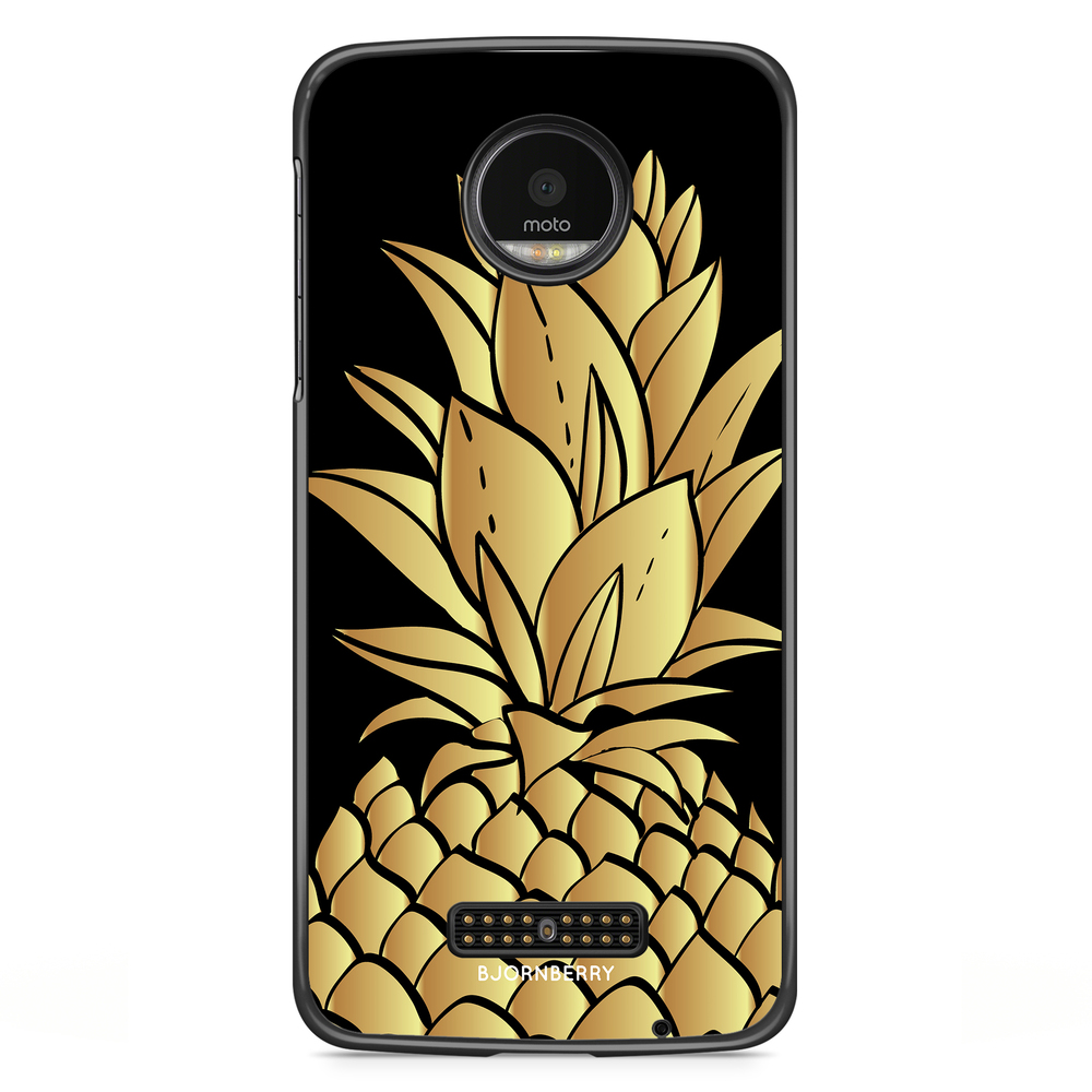 Moto Z2 Play Case - Gold Pineapple