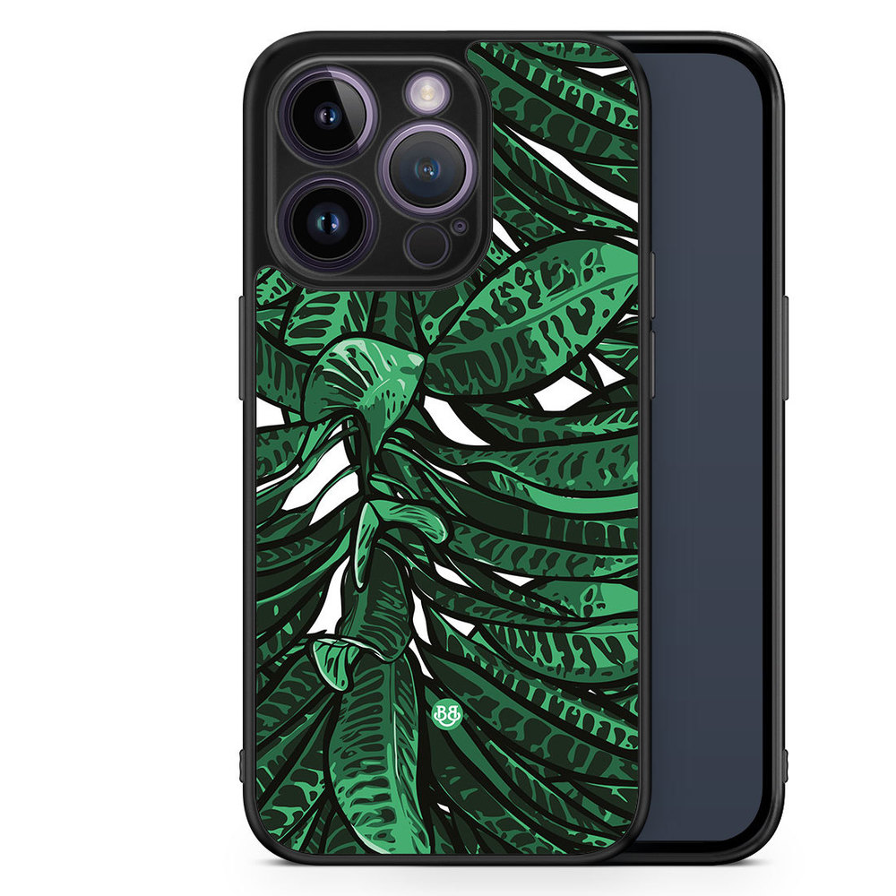 iPhone 14 Pro Case - Tropical leaves