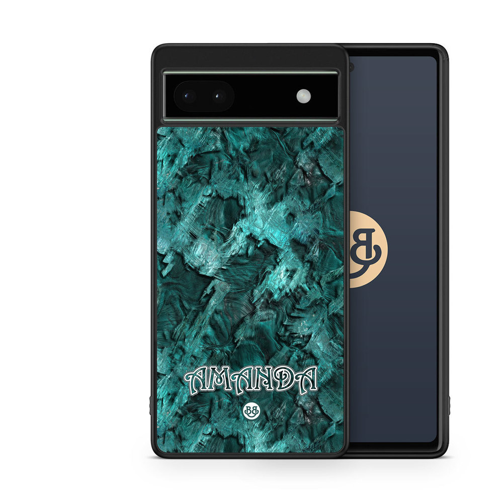 Google Pixel 6a Custom Case - Green Name