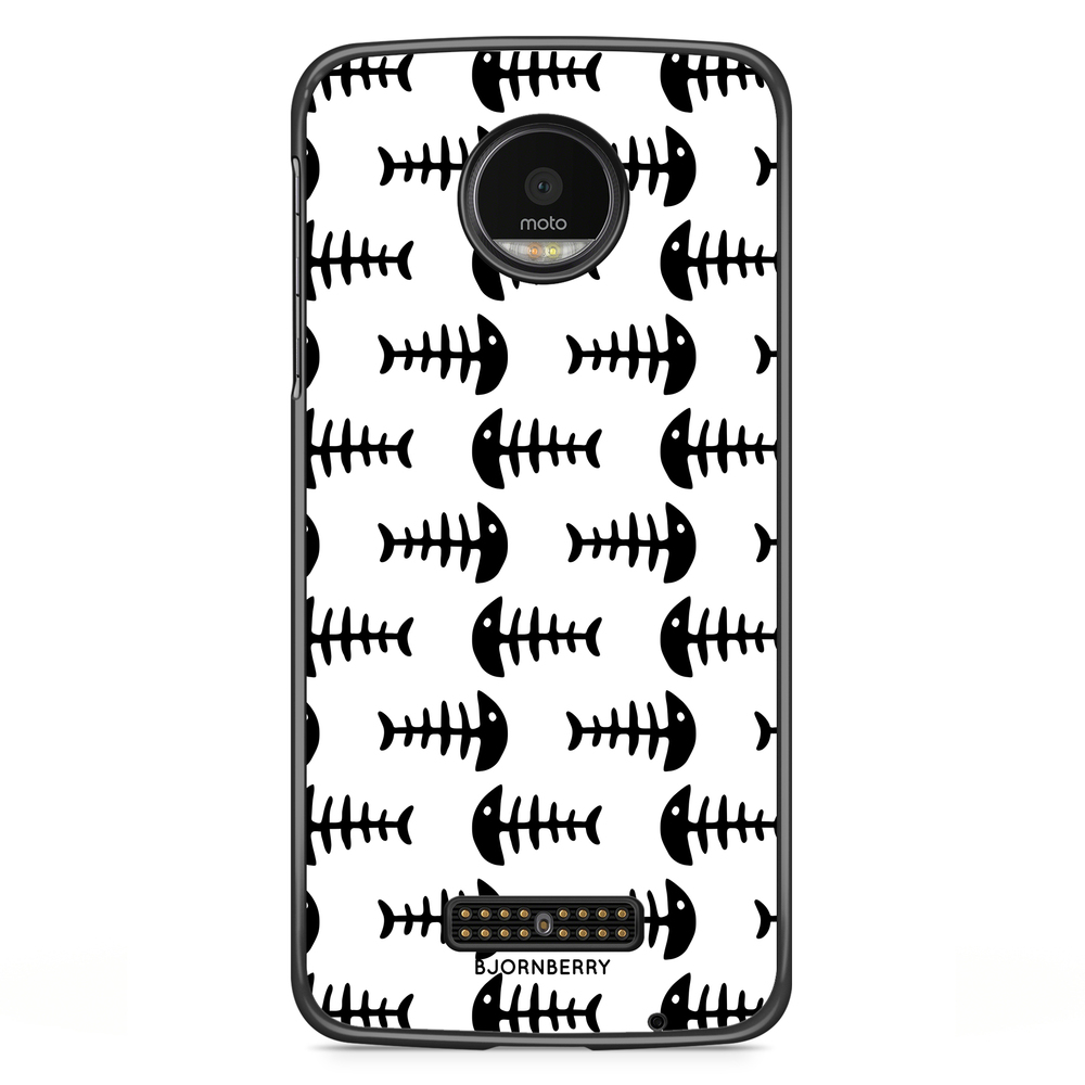 Moto Z2 Play Case - Fish Skeleton