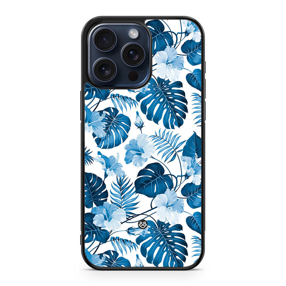 iPhone 15 Pro Max Case - Blue Flowers