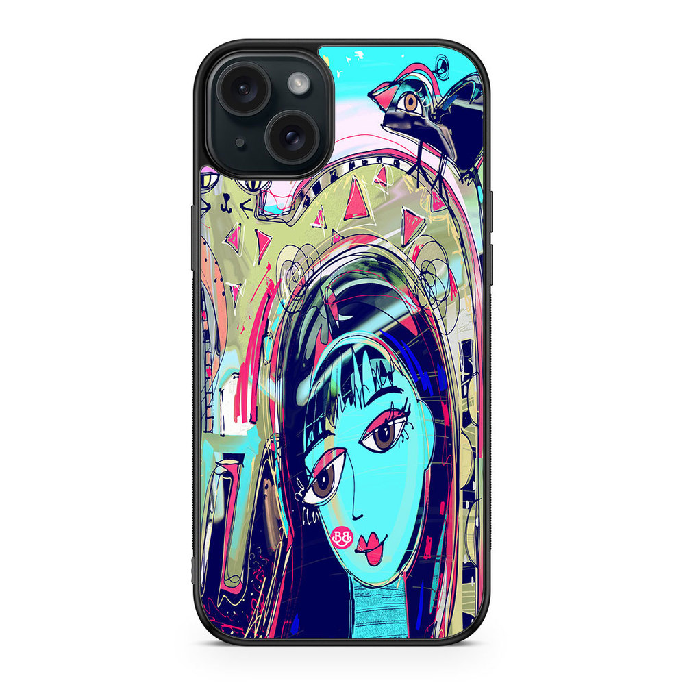 iPhone 15 Plus Case - Abstract Cat