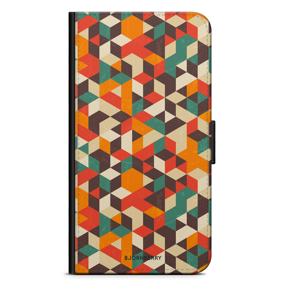 Huawei P20 Wallet Case - Retro Geometric