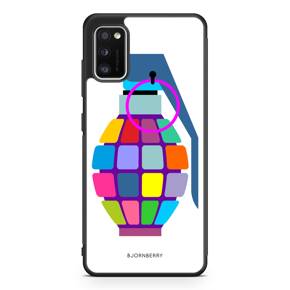 Samsung Galaxy A41 Case - Color Hand Granade