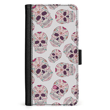 Motorola Moto G72 Wallet Case - Calavera Skulls