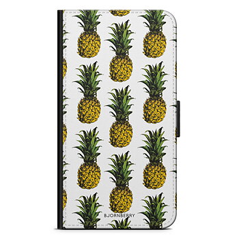 Xiaomi Mi A2 Lite Wallet Case - Pineapple Pattern