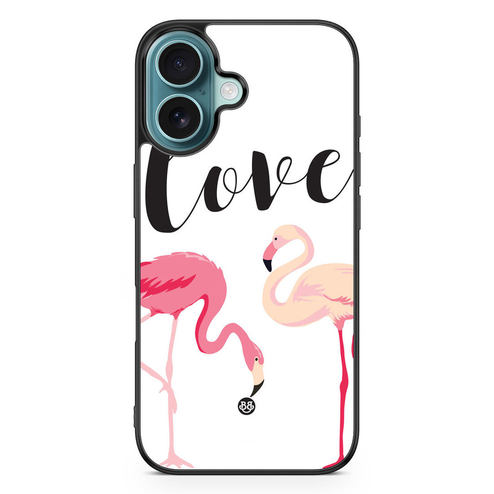 iPhone 16 Case - Love Flamingo