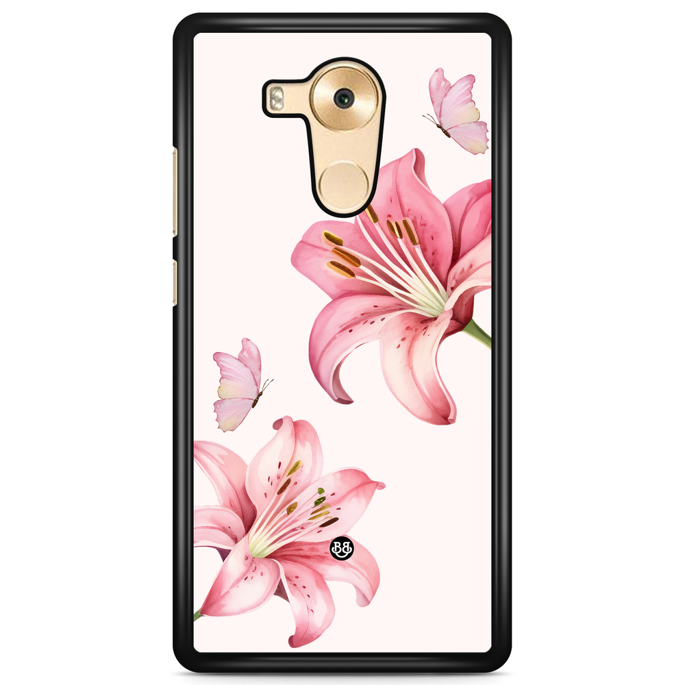 Huawei Mate 9 Case - WILD BLOOM - Pink Lily