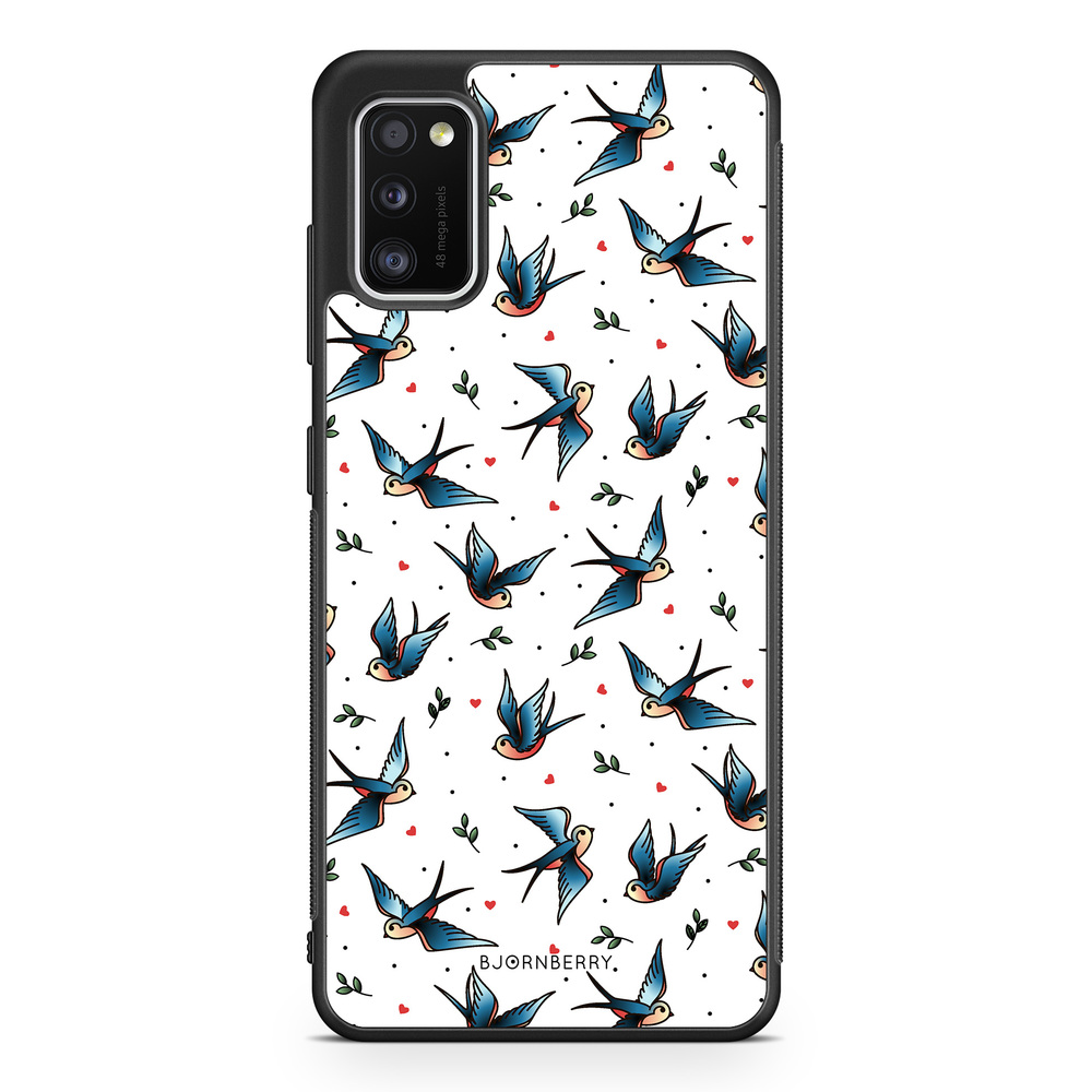 Samsung Galaxy A41 Case - Swallows