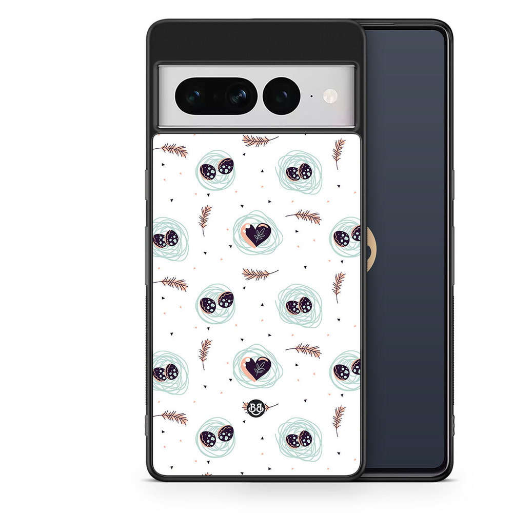 Google Pixel 7 Pro Case - Eggs and Hearts